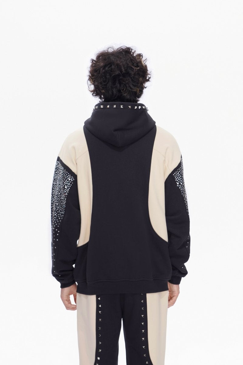 Valabasas - Rhinestone Chief Sweat Suit Sets Black