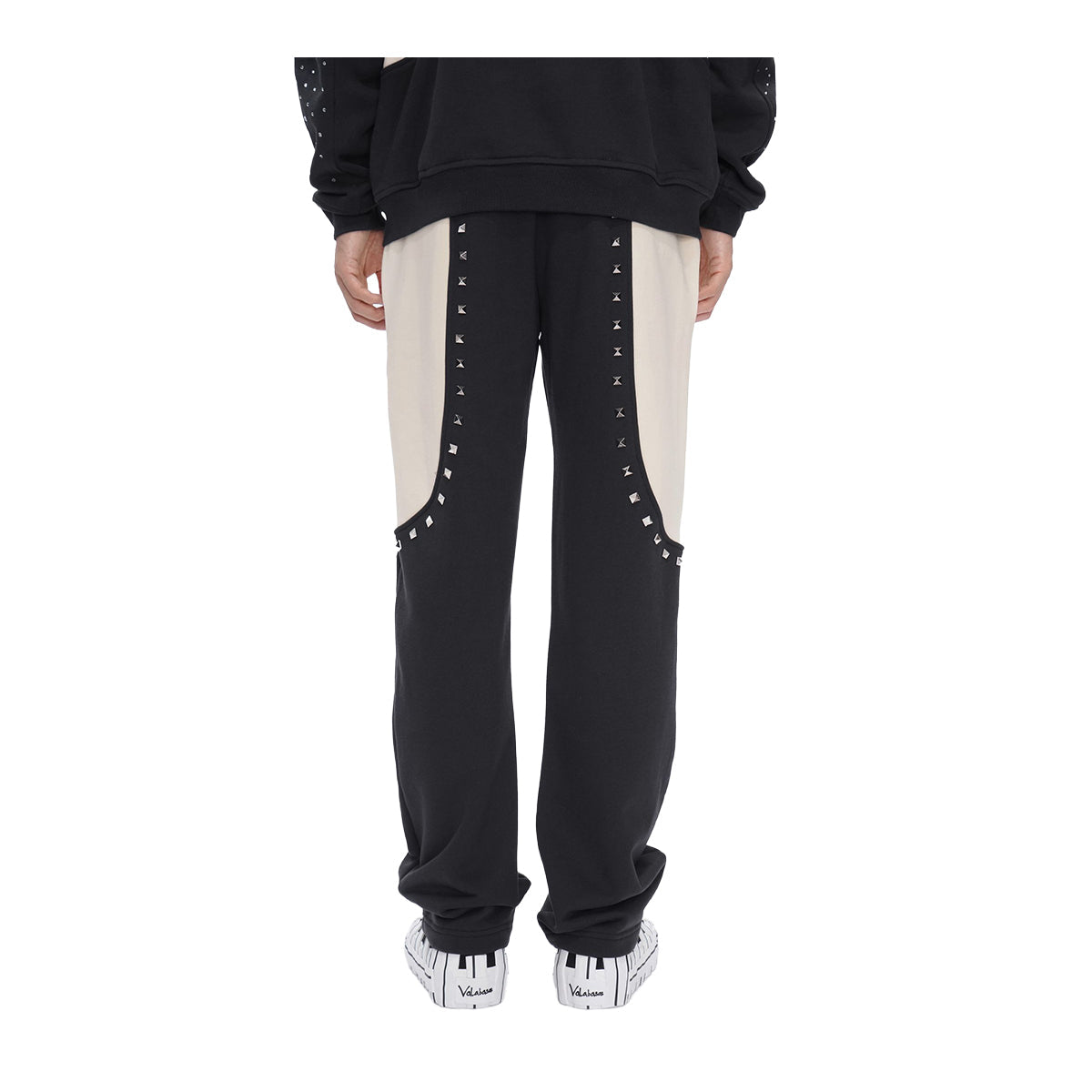 Valabasas - Rhinestone Chief Sweat Suit Sets Black