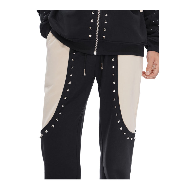 Valabasas - Rhinestone Chief Sweat Suit Sets Black