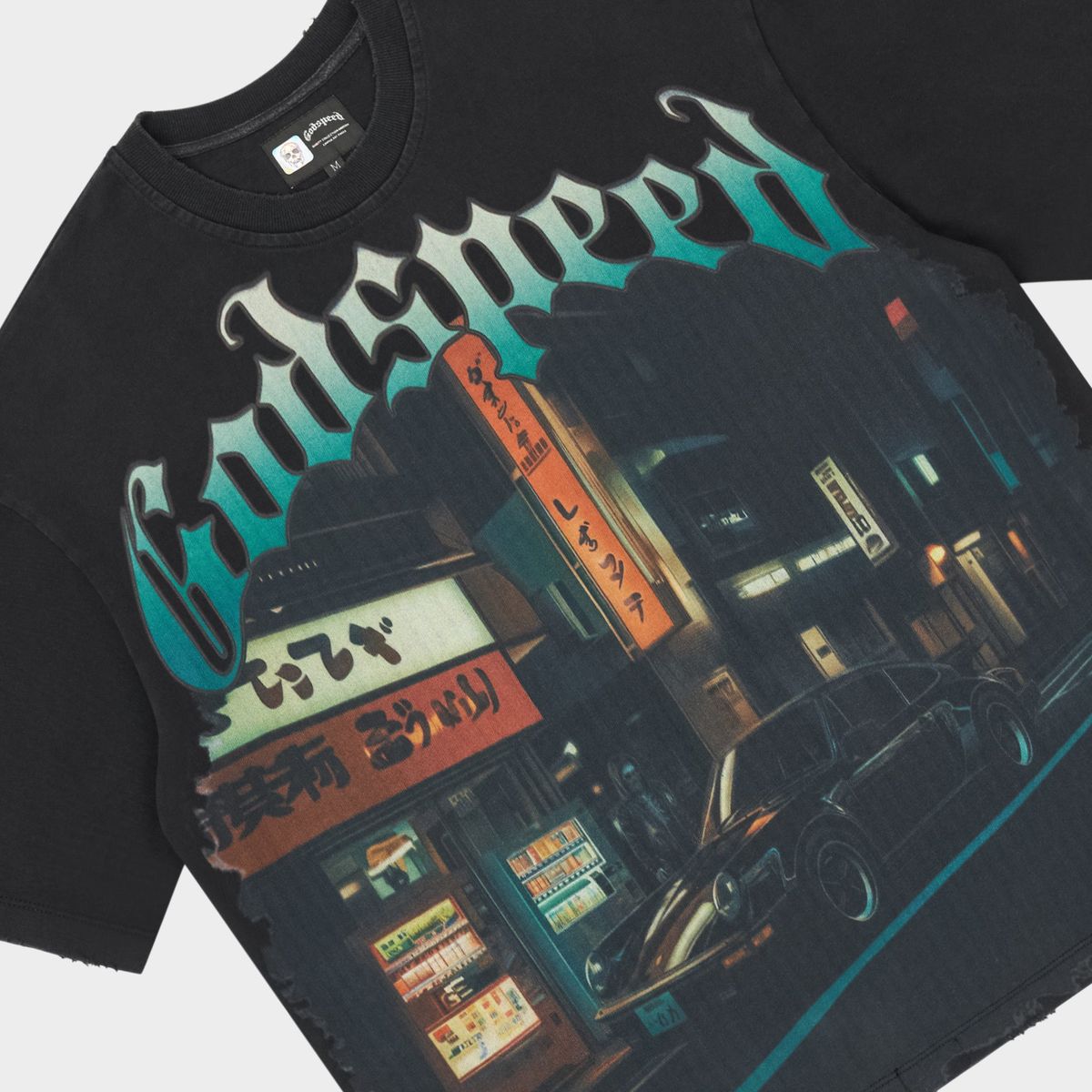 Godspeed Pit Stop: Tokyo (Black Wash) TShirts