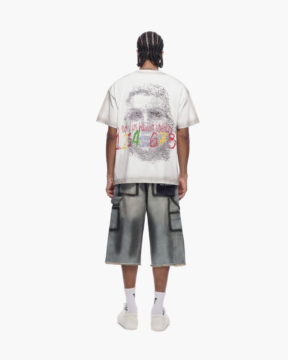 Valabasas "REVOLT" BAGGY DENIM SHORTS