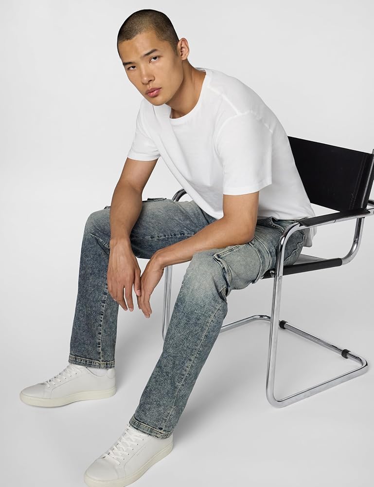 HUDSON Mens Reese Straight CargoJeans