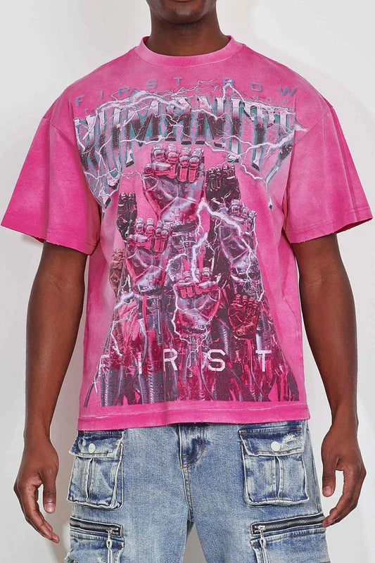 First row BE TOGETHER WASHED TEE