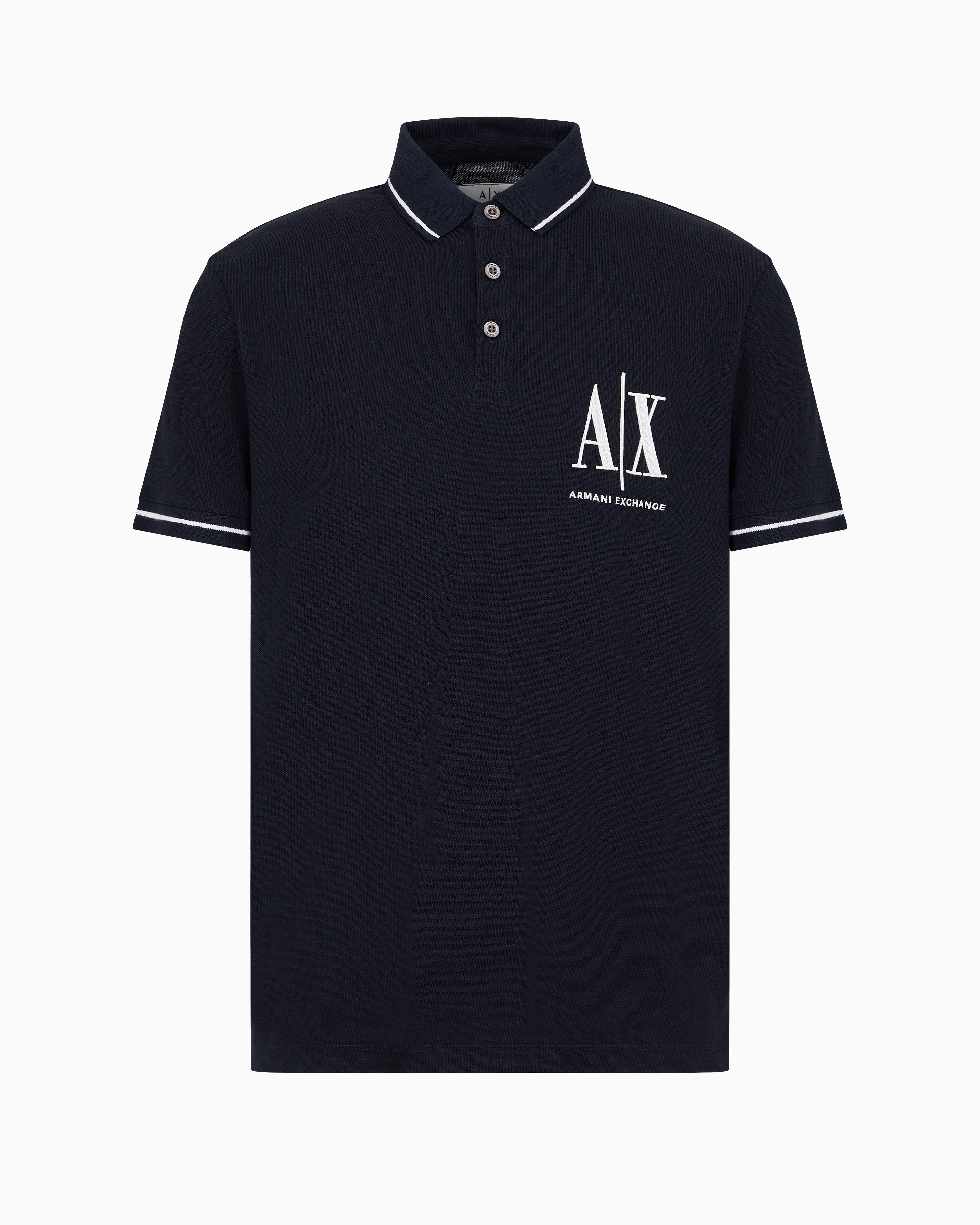 Armani Exchange Polo Navy White AIX Icon Logo
