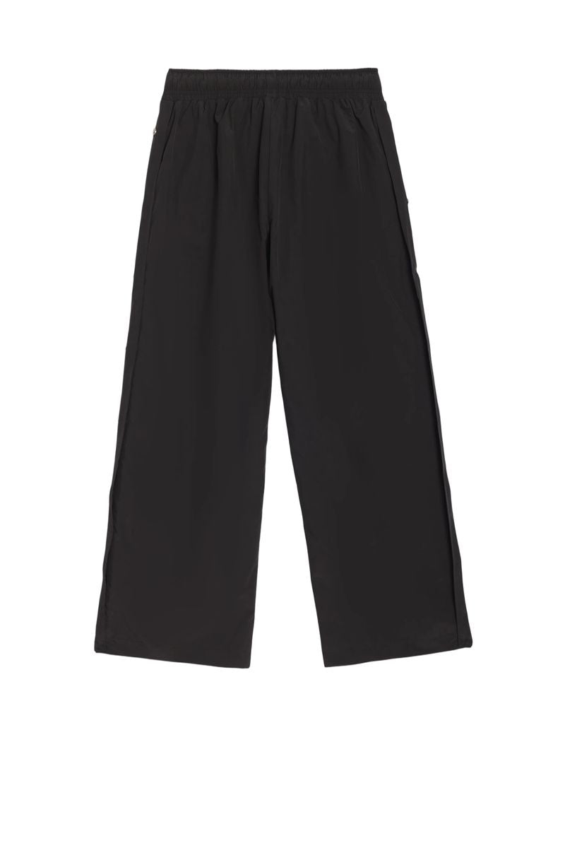 Forever Situated Nylon Track Pants -Black