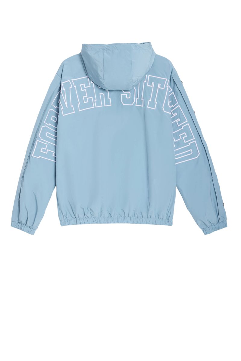 Forever Situated Nylon Track Jacket & Pants Set – Baby Blue