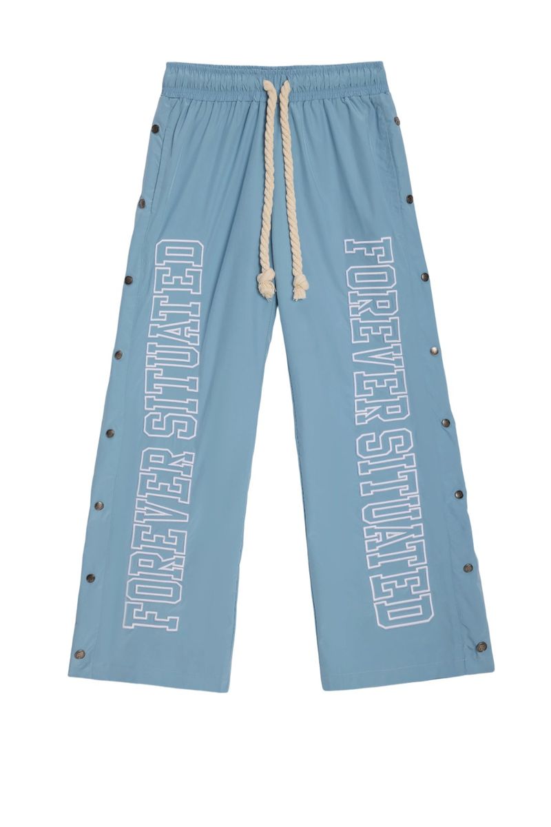 Forever Situated Nylon Track Jacket & Pants Set – Baby Blue