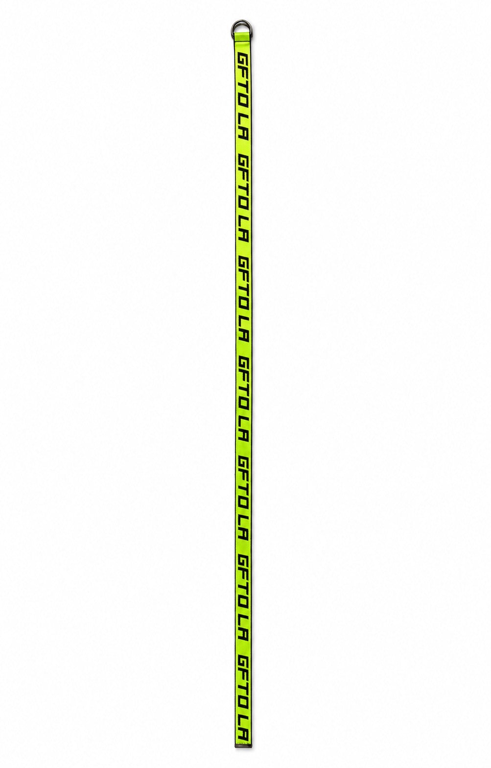GFTD LA Double D-Ring Web Belt – Neon Green & Black Adjustable Streetwear Belt