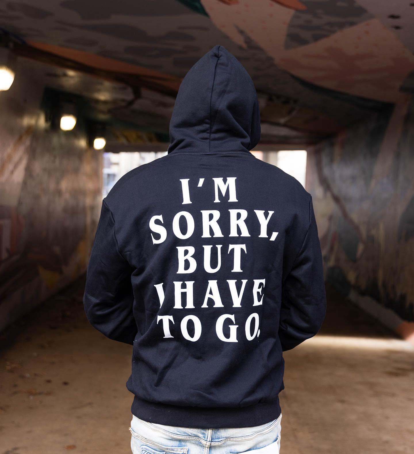 Please Come Home I'm Sorry Hoodie In Black