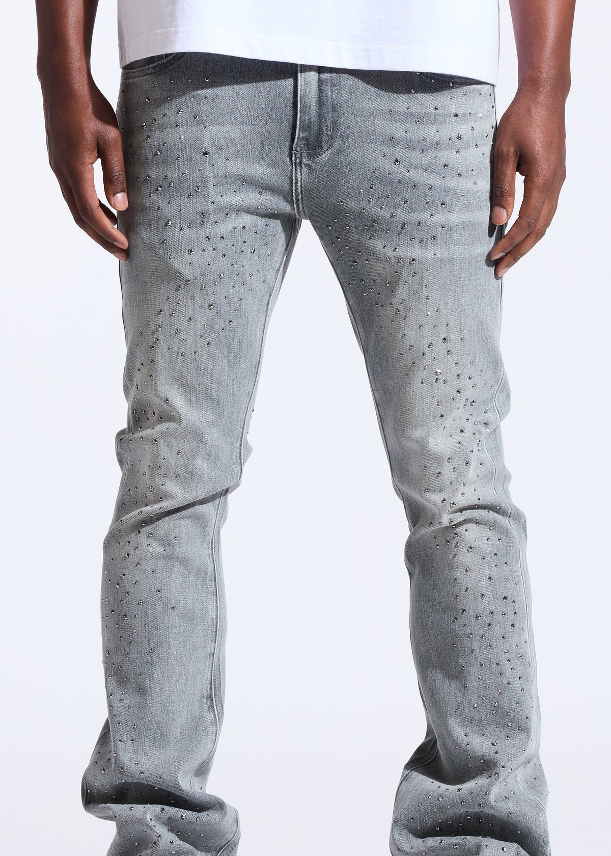 Crysp Denim WIZ FLARE - ICE GREY