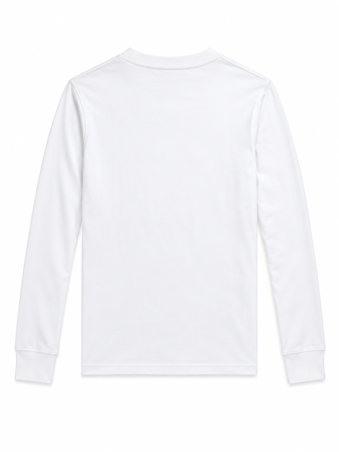 Polo Ralph Lauren Boys White Graphic Long Sleeve T-Shirt – Classic Fit