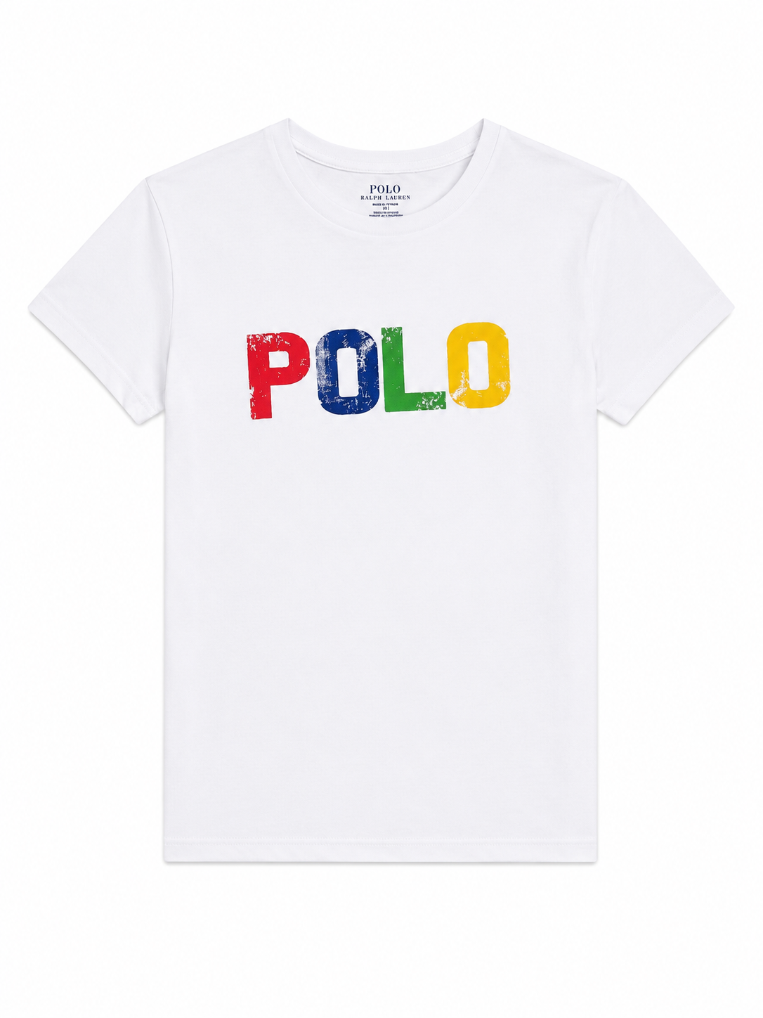 Polo Ralph Lauren Girls White Color Shop Graphic T-Shirt – XL (16)