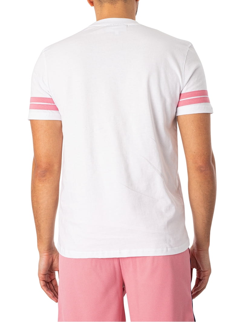 Sergio Tacchini Grello T-Shirt – White/Wild Rose