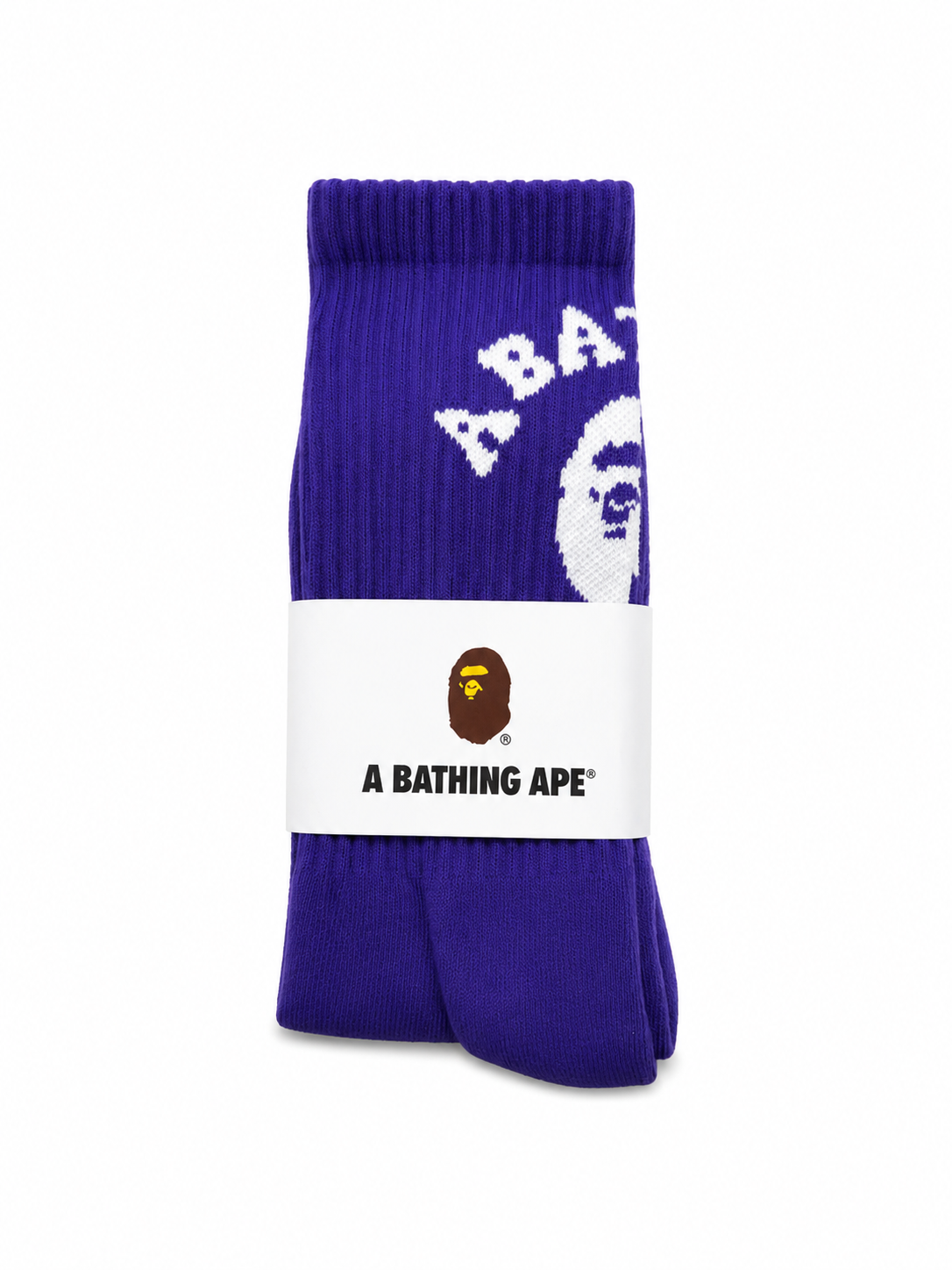 A Bathing Ape (BAPE) College Socks Purple