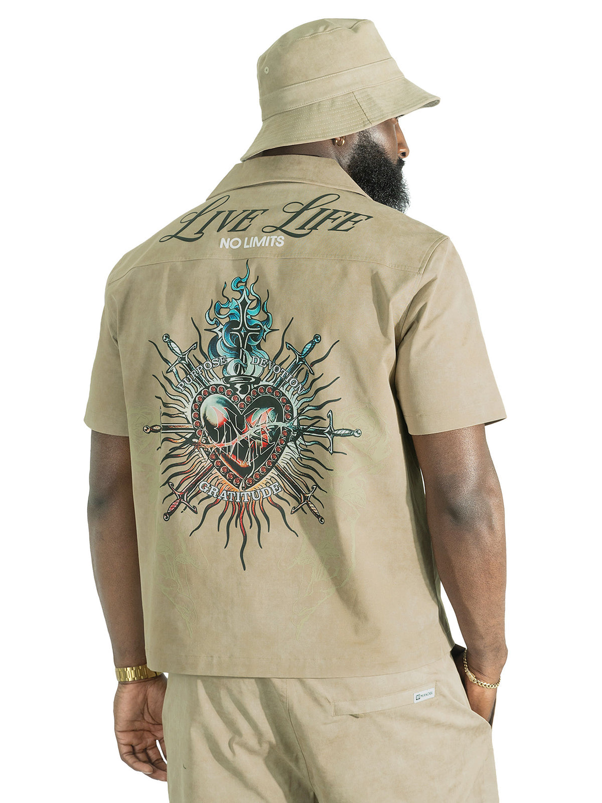 M414 VIVERE TWILL BUTTON DOWN SHIRT