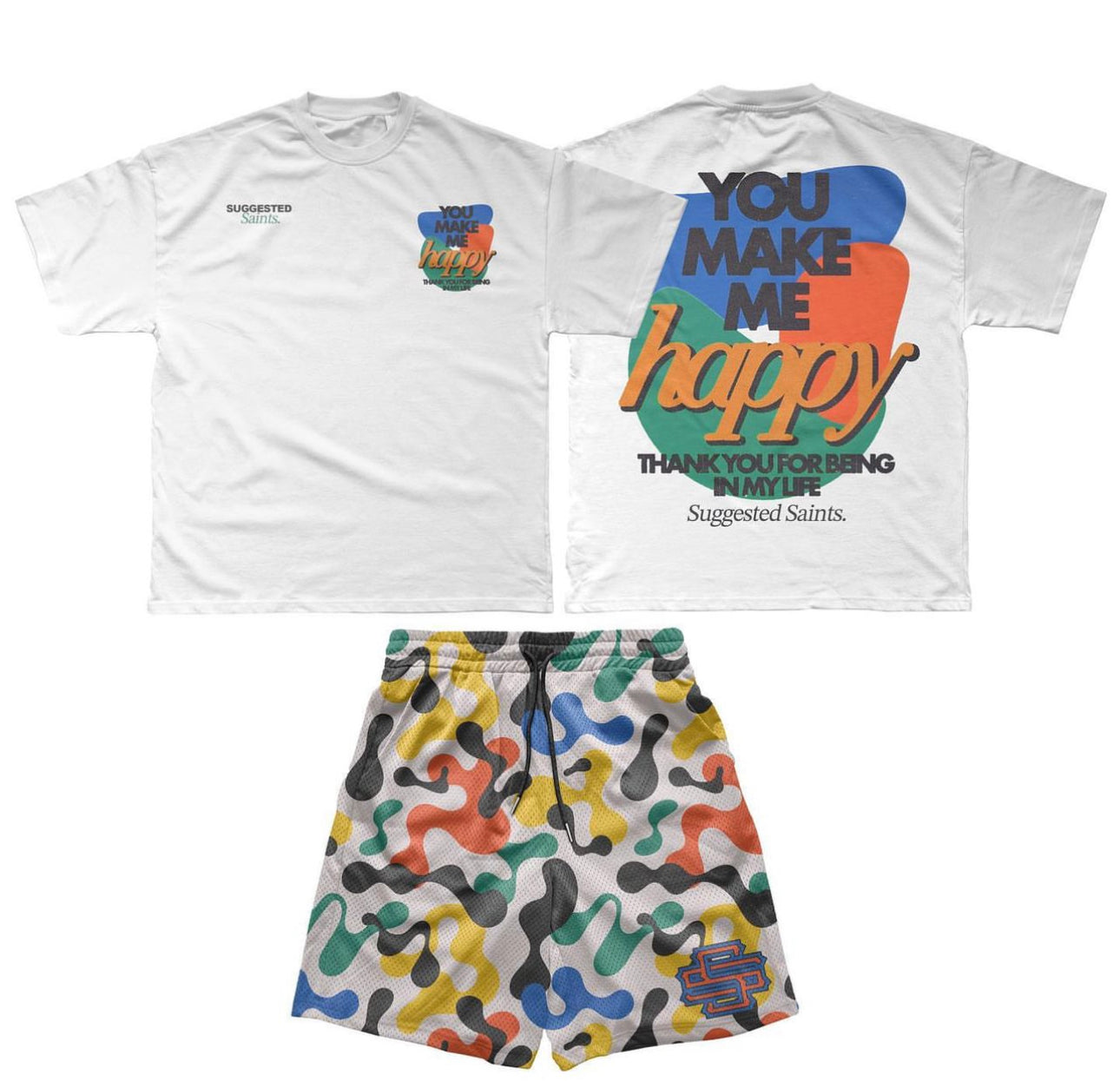 Suggested Saints MAKE ME HAPPY TEE (SS-HAPPY)