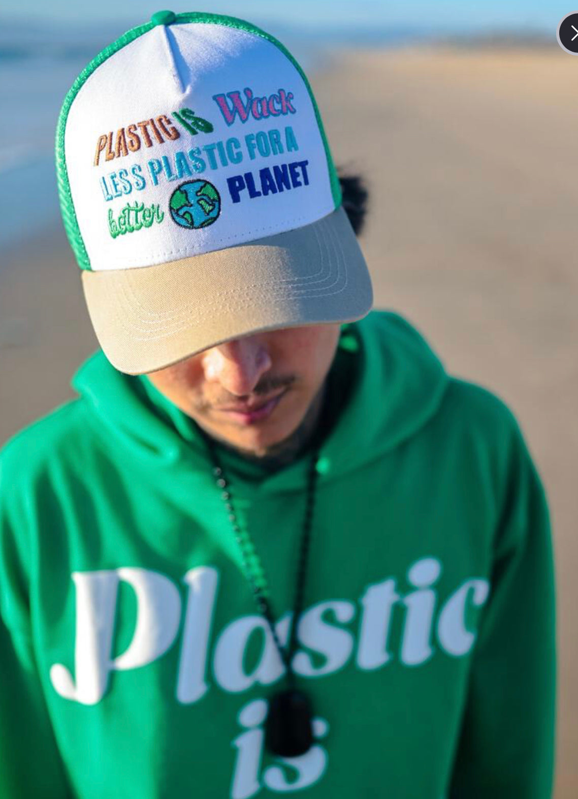 Plastic is wack Better Planet" Trucker Hat