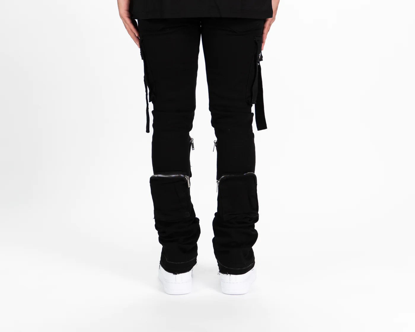 PHEELINGS  "NEVER LOOK BACK" CARGO FLARE STACK DENIM