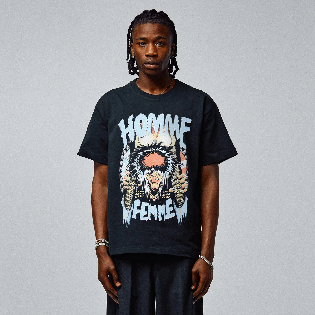 Homme femme MOTLEY CREW TEE BLACK