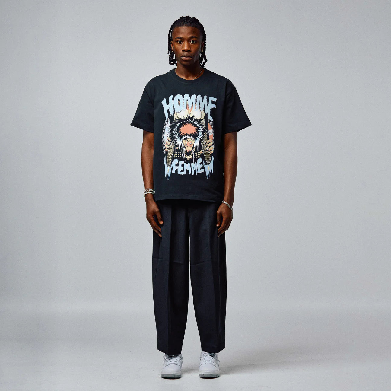 Homme femme MOTLEY CREW TEE BLACK