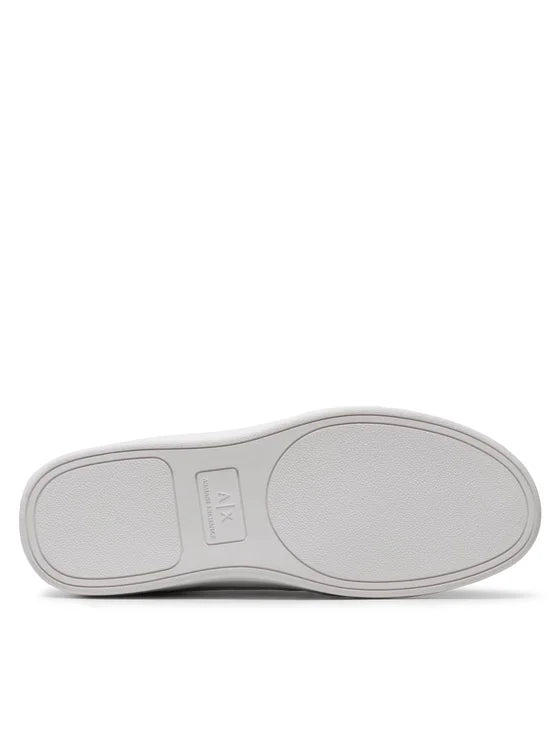 Armani Exchange white Hi top shoes