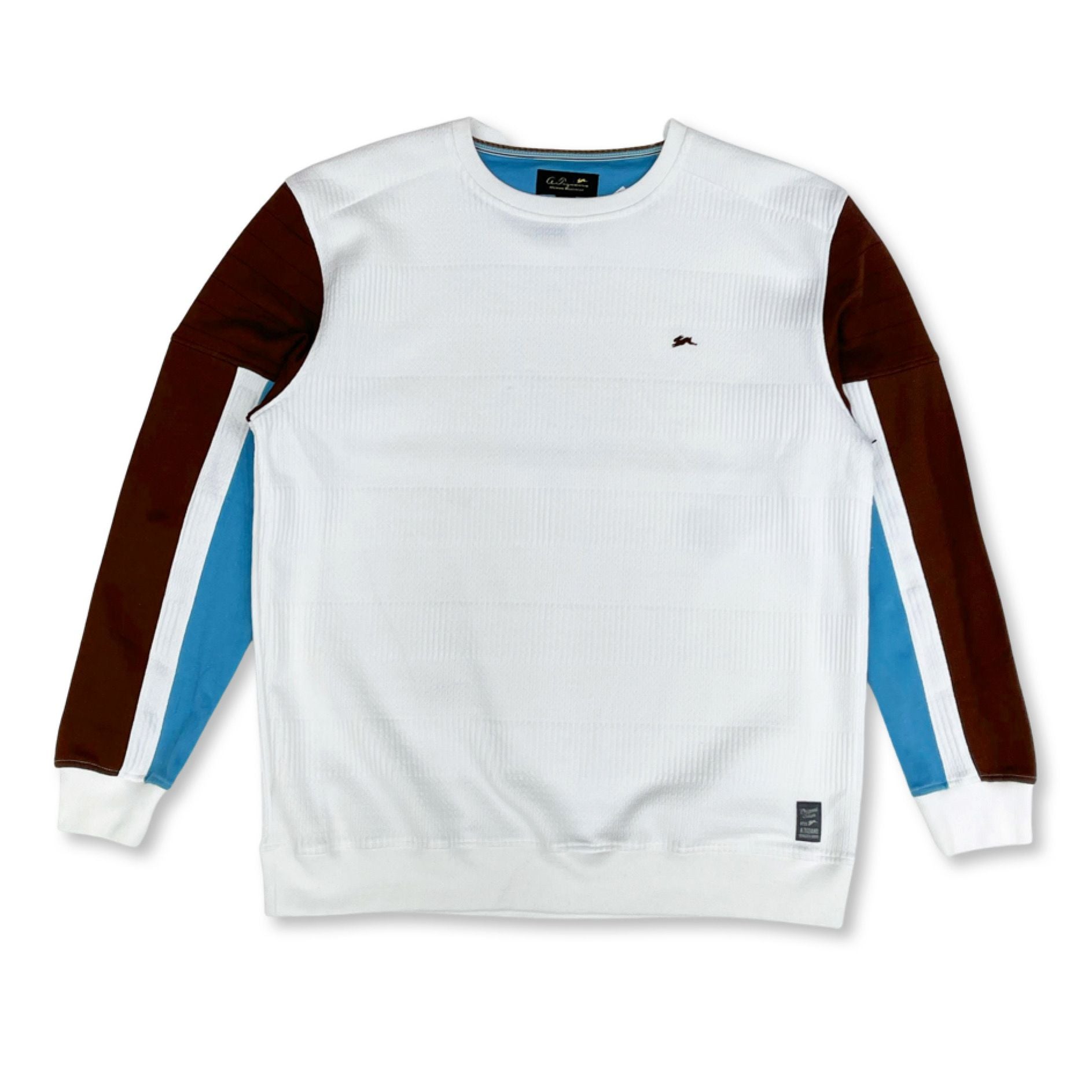 ATIZIANO Jarvis | Long Sleeve Color Blocked Crew Neck