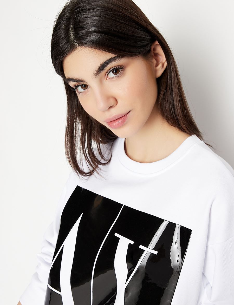 Armani Exchange ICON LOGO CREW NECK SWEATSHIRT