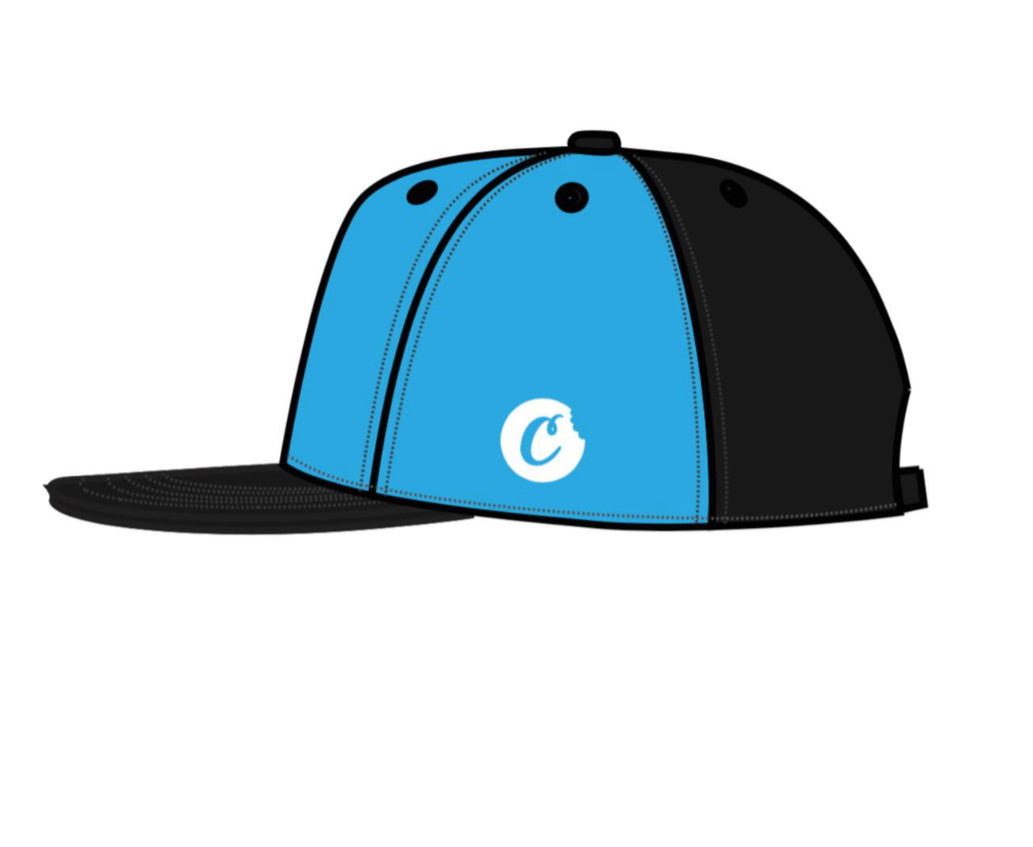 CHANGING LANES TWILL CONTRAST PANELED SNAPBACK CAP W/