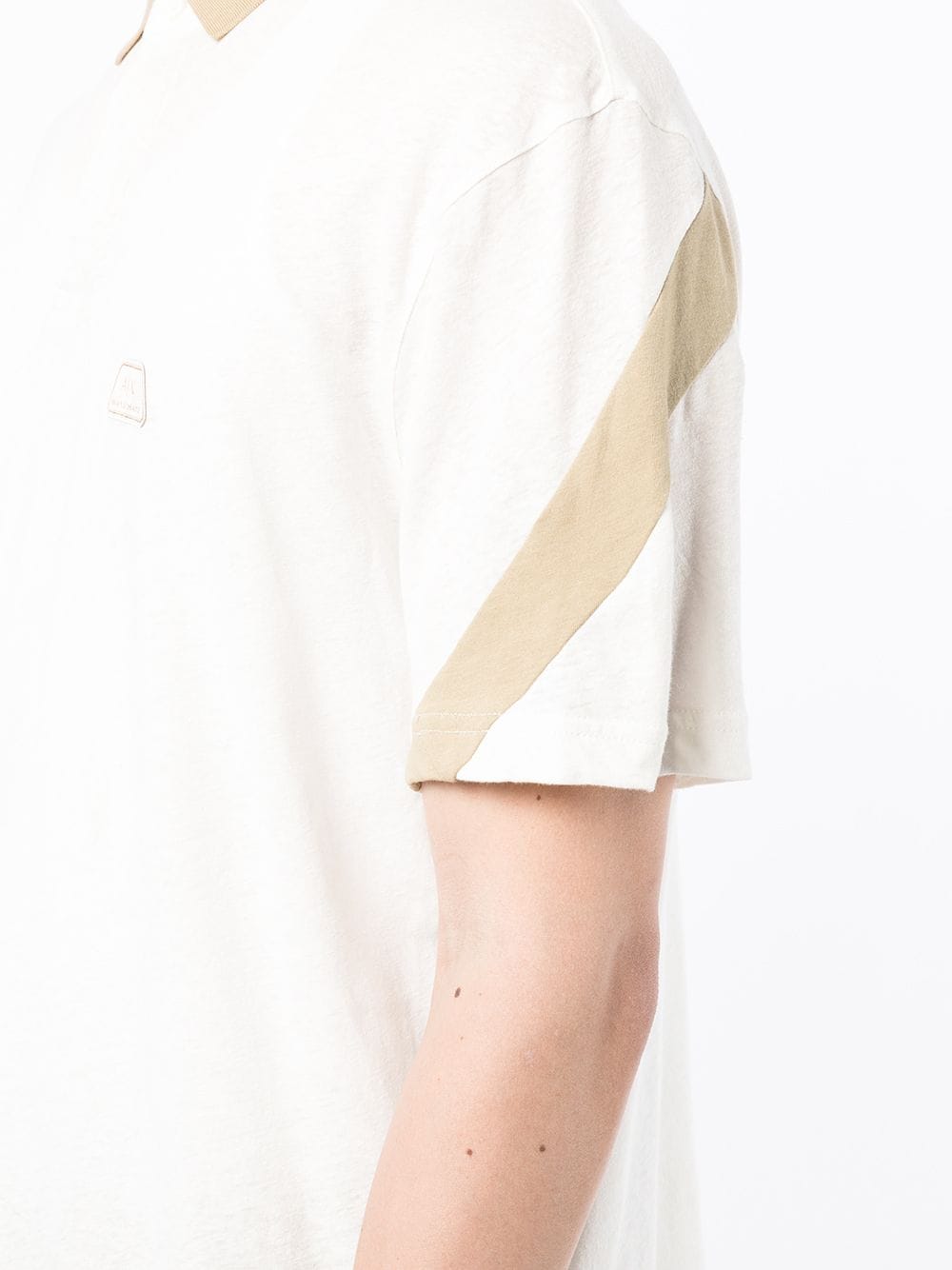 Armani Exchange contrast-collar polo shirt