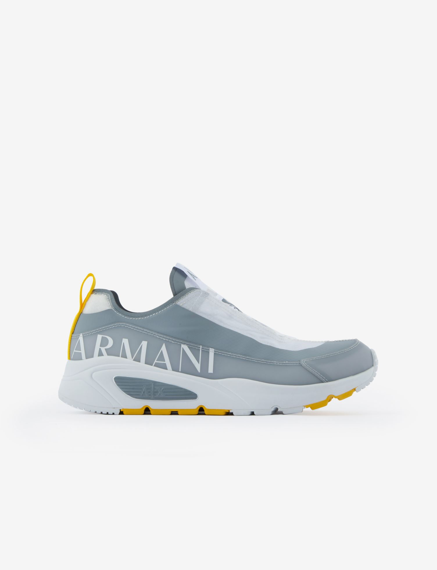 Armani Exchange Grey Yellow sneakers