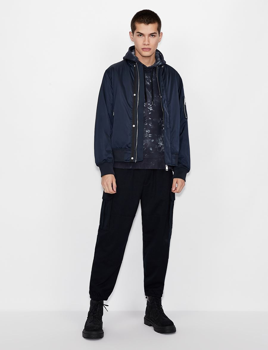 Armani exchange Dyed Navy hoodie