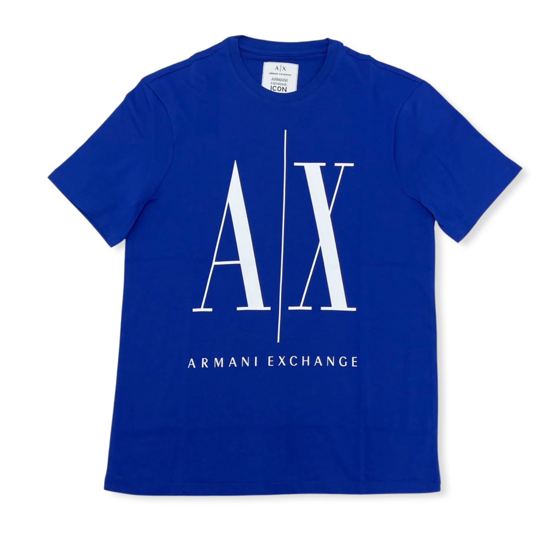 ARMANI EXCHANGE ICON LOGO REGULAR FIT T-SHIRT (ROYAL BLUE)
