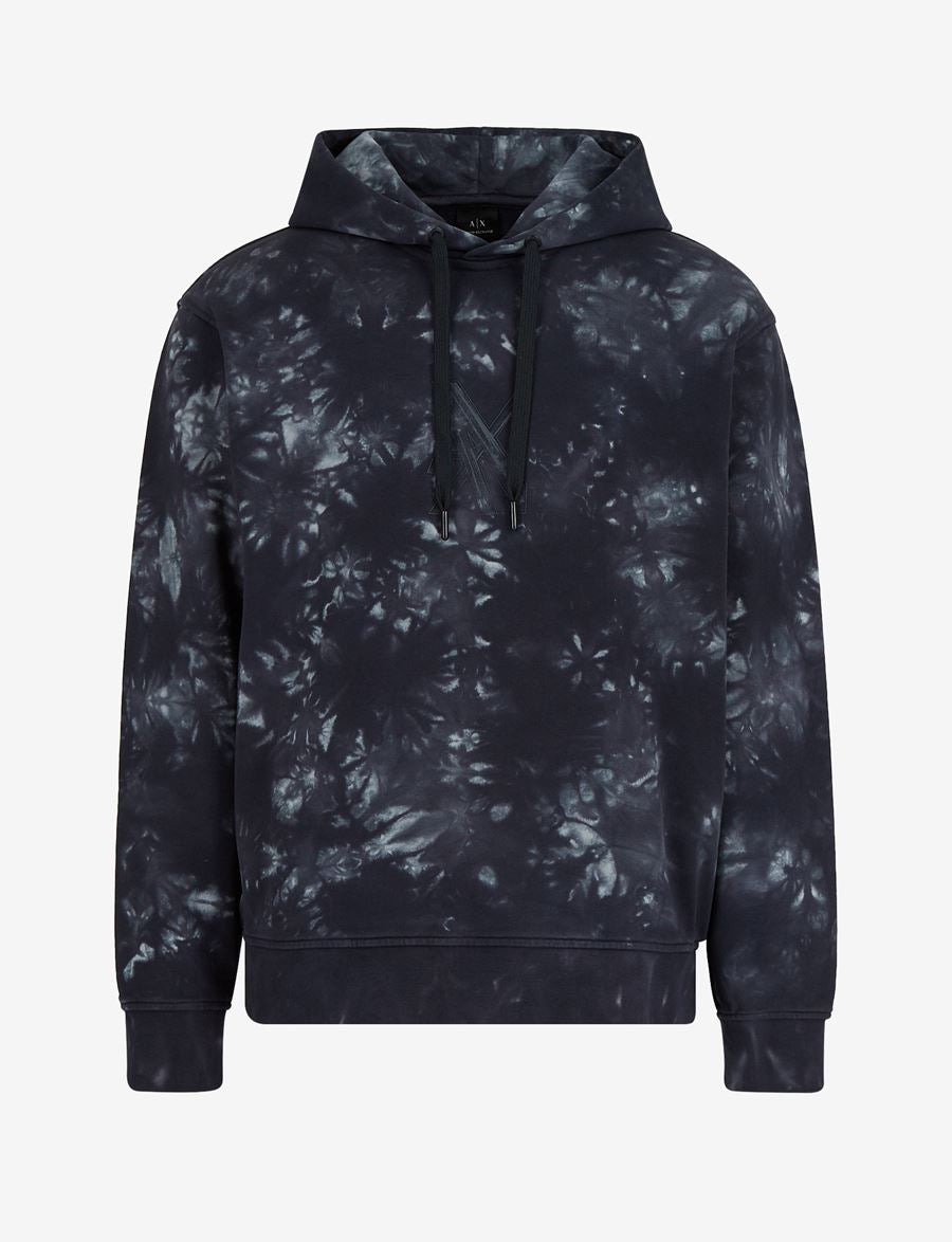 Armani exchange Dyed Navy hoodie