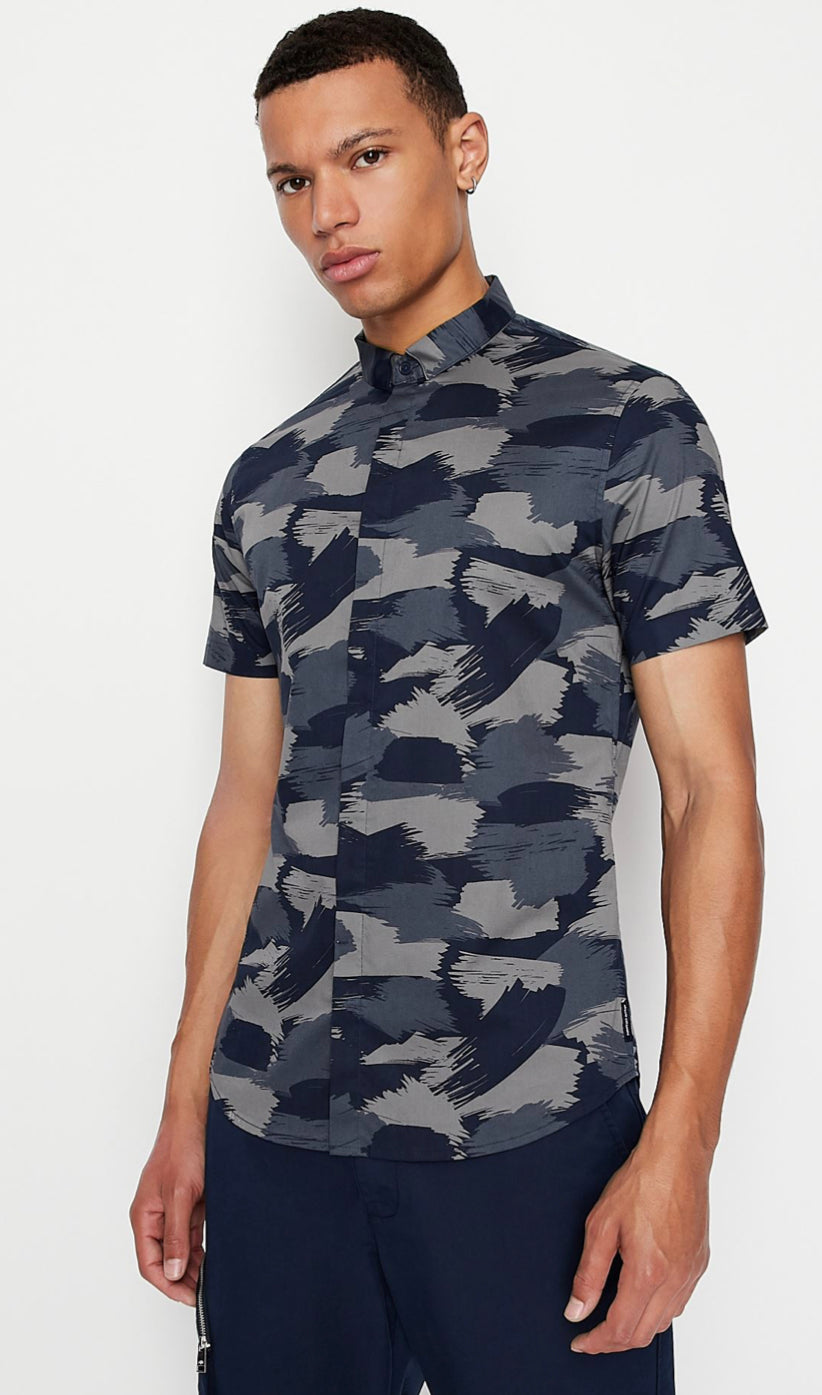 Armani exchange STRETCH COTTON SLIM FIT SHIRT