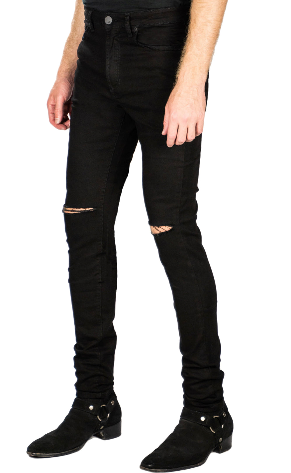 MONFRERE GREYSON DISTRESSED NOIR BLACK