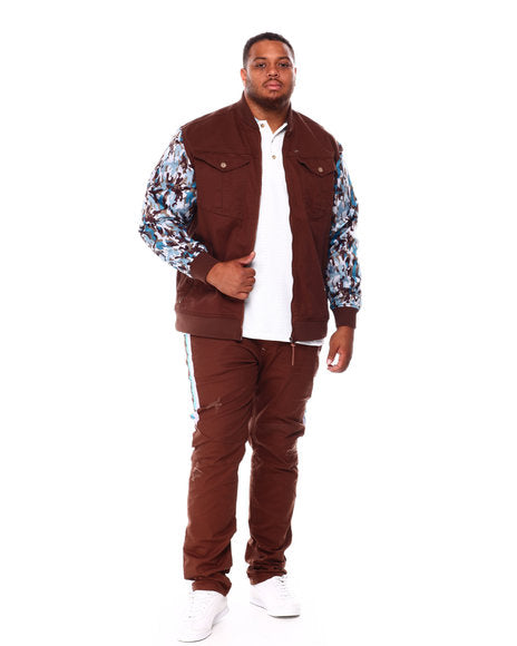 ATIZIANO Justin | Stretch Twill Jean BROWN