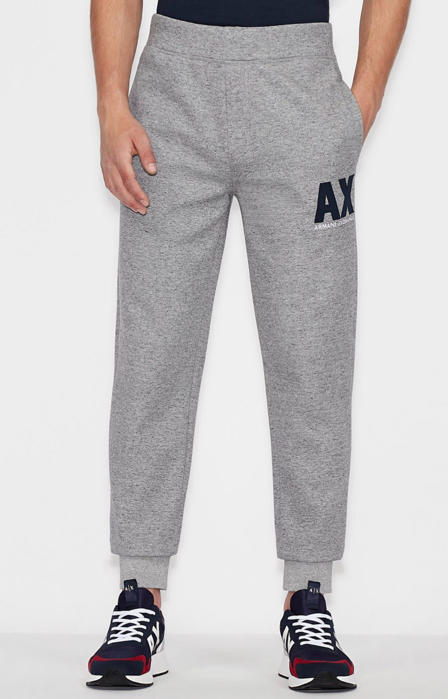 Armani exchange FLEECE SWEATPANTS Gray