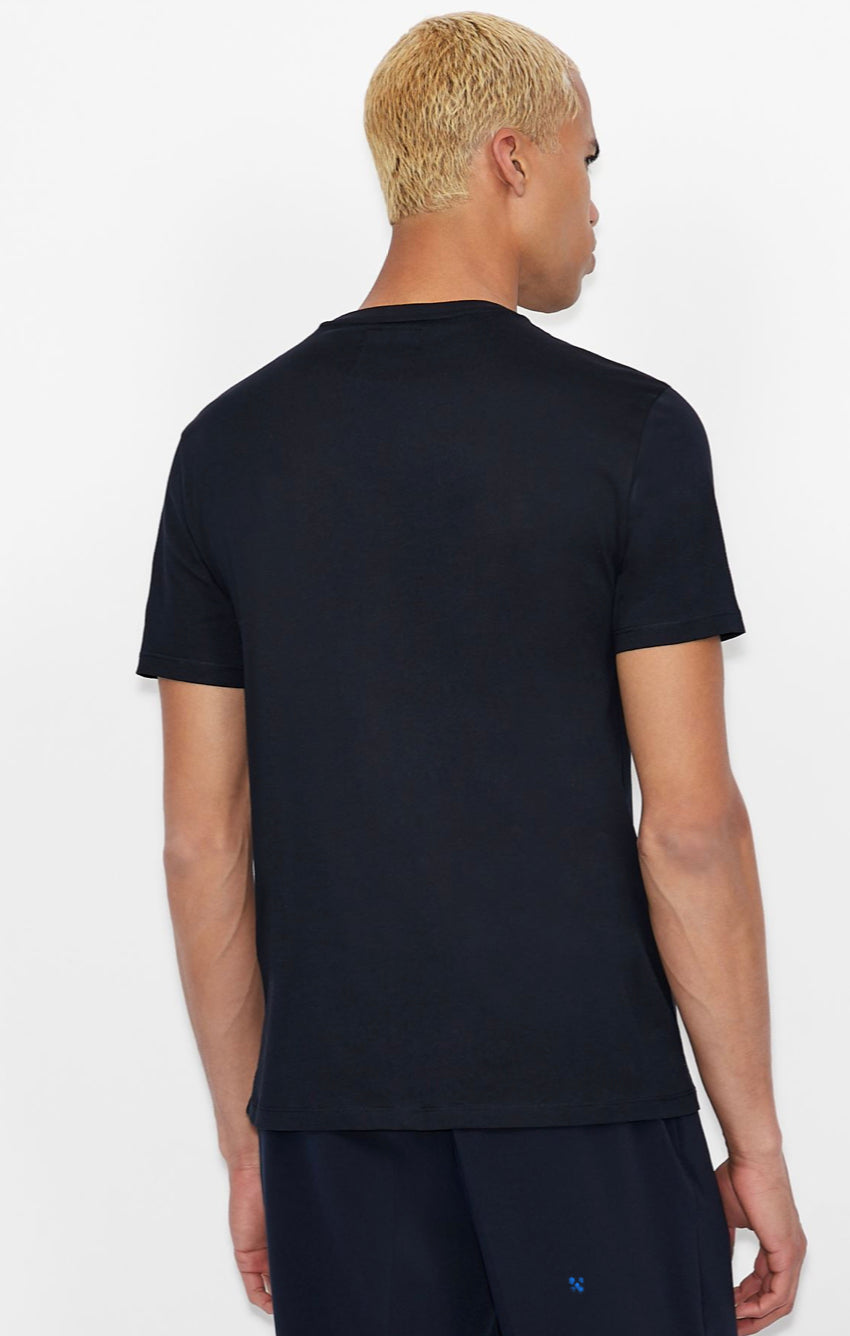 ARMANI EXCHANGE ICON LOGO REGULAR FIT T-SHIRT NAVY