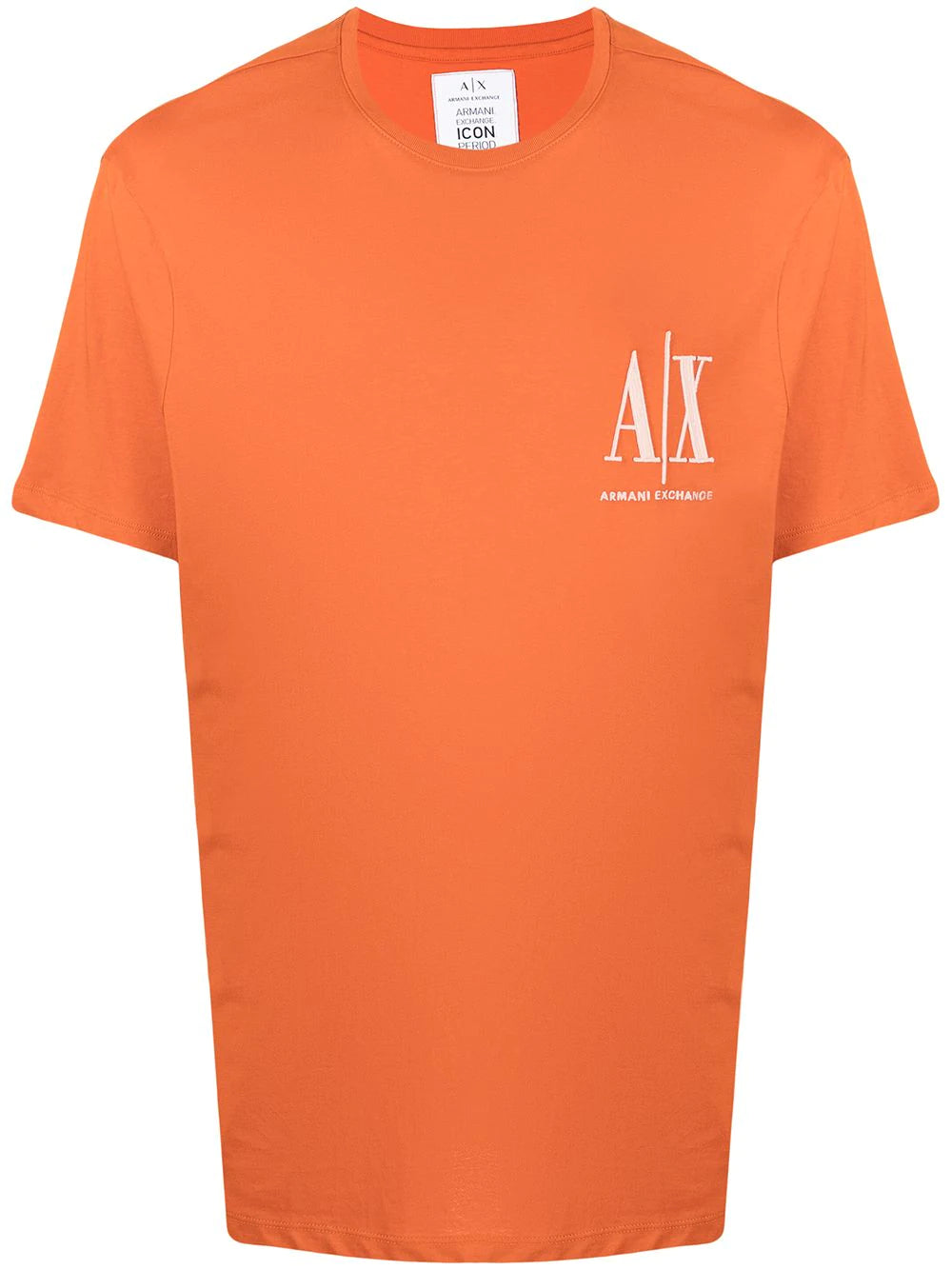 Armani Exchange logo-print cotton T-shirt Orange