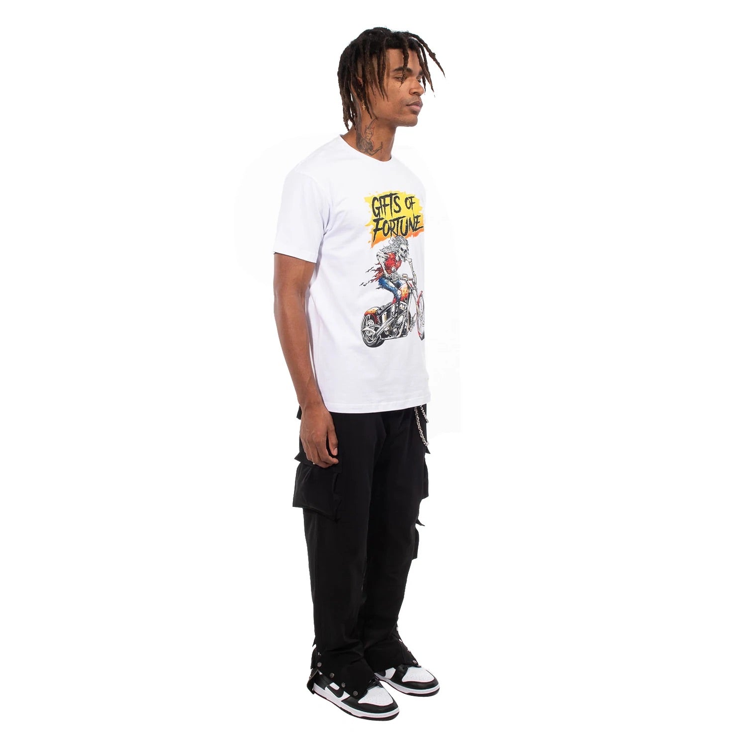 GIFTS OF FORTUNE Dying to Live Living to Die T-shirt (DYINGTOLIVET20039-WHT)