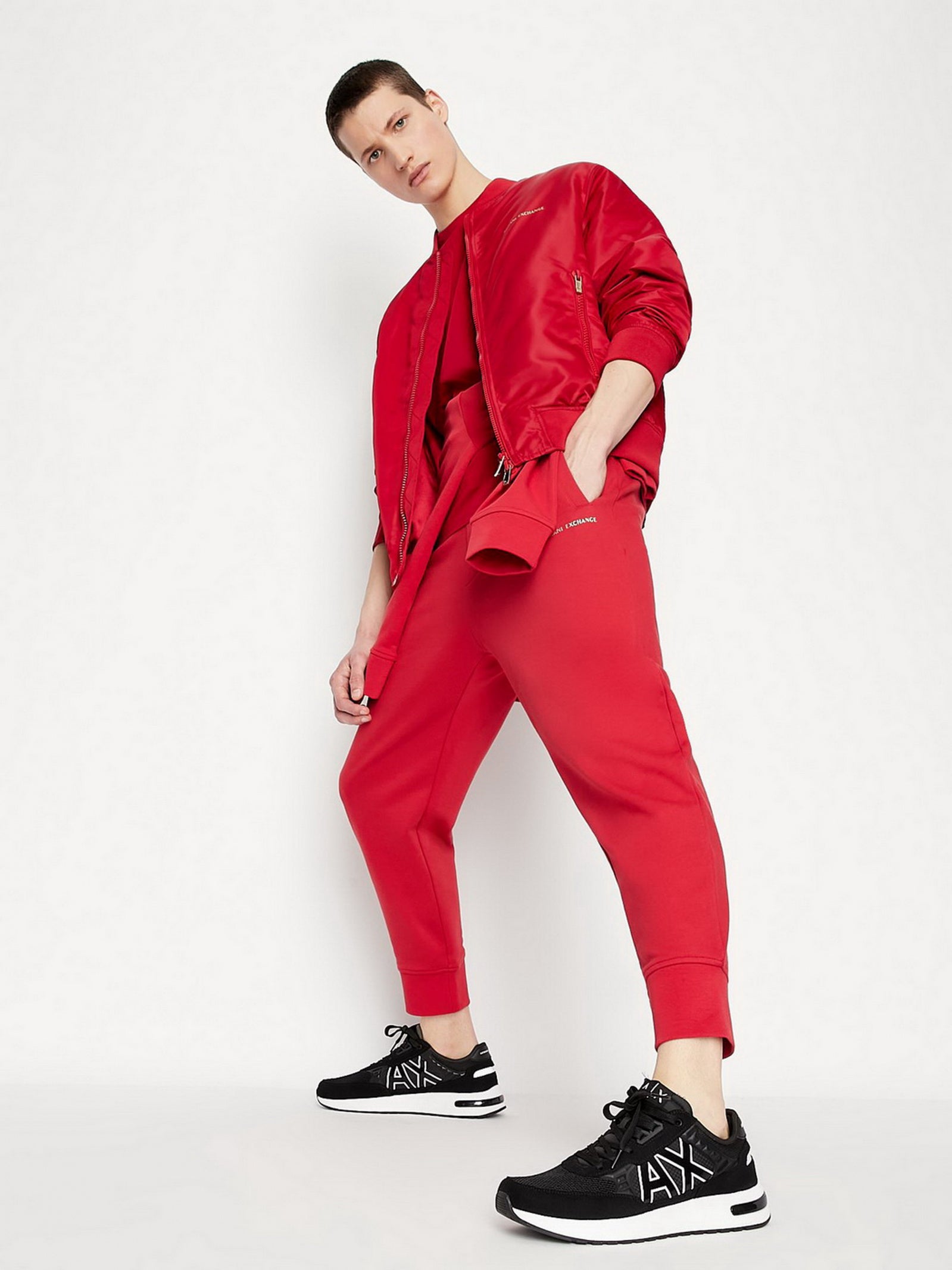Armani Exchange Red Gold Sweatpants