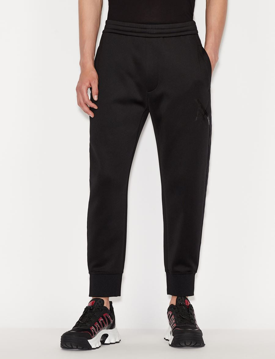 armani exchange MACRO LOGO JOGGER SWEATPANTS