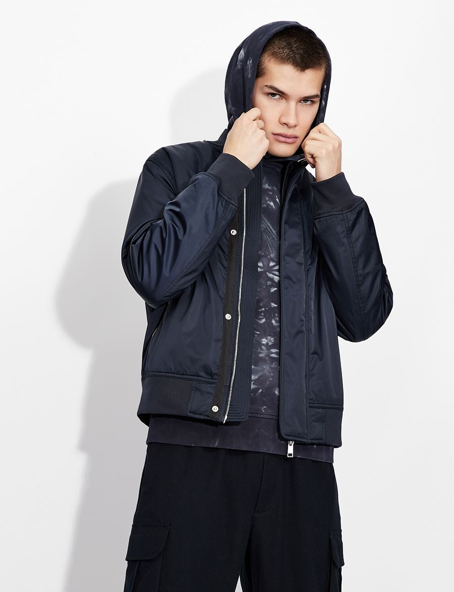 Armani exchange Dyed Navy hoodie