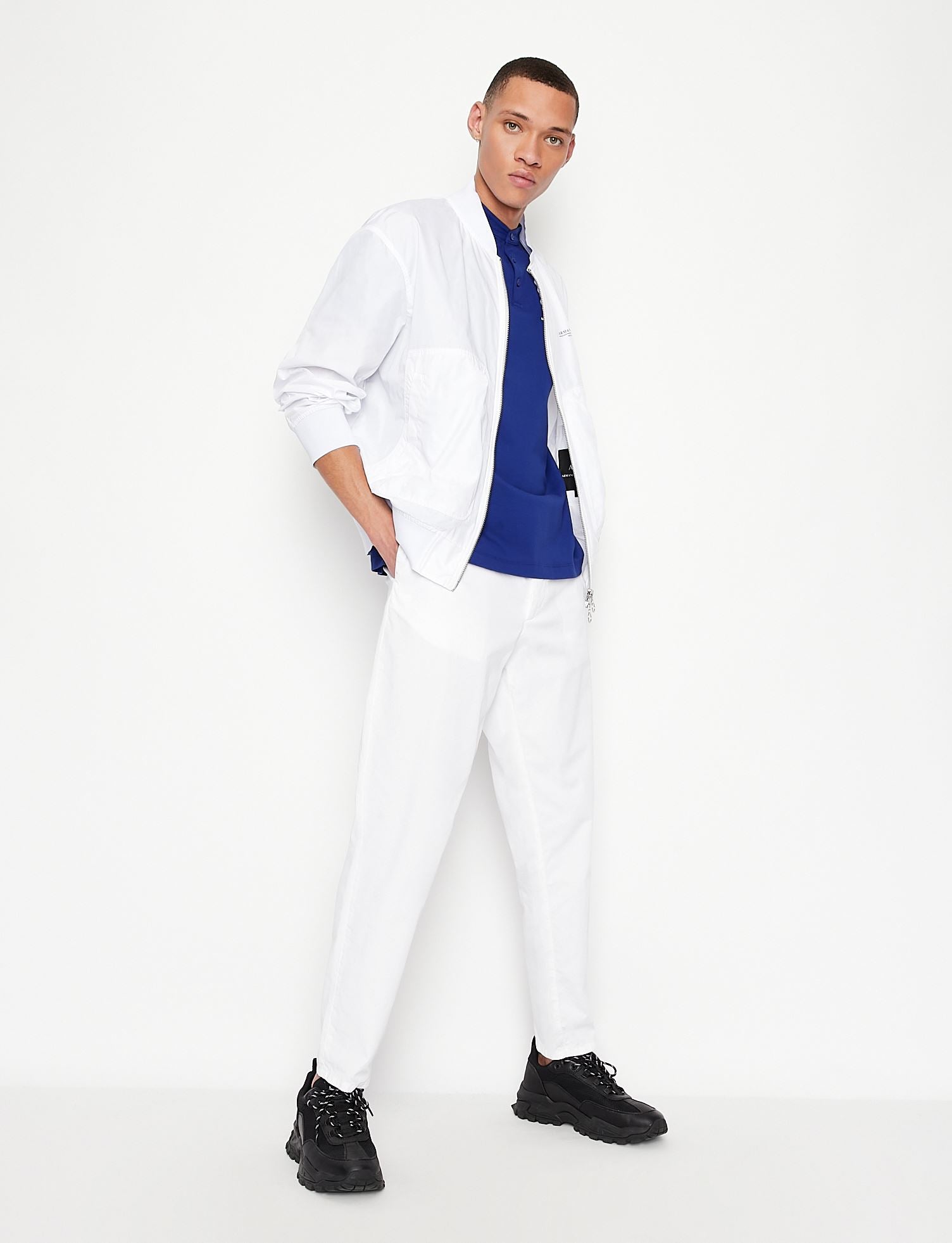 ARMANI EXCHANGE COTTON PIQUET POLO SHIRT