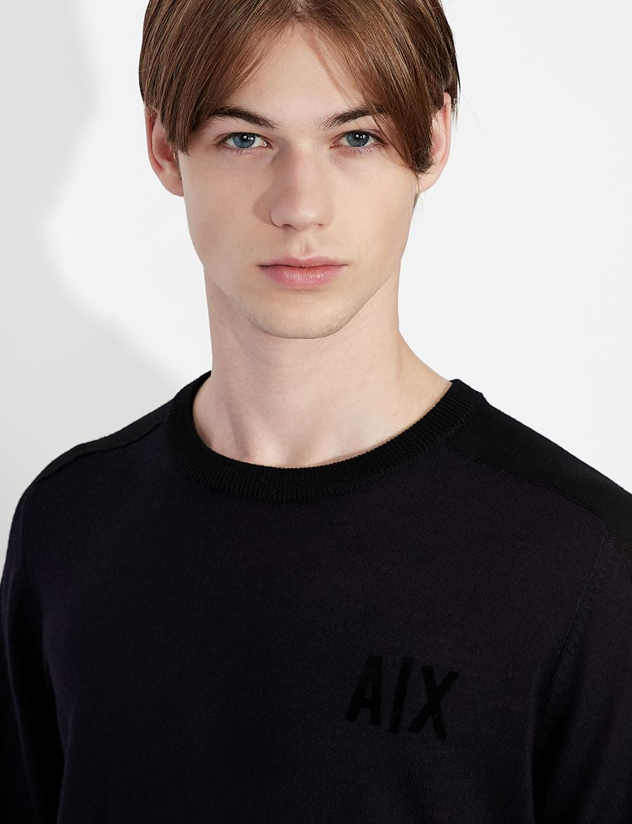 Armani Exchange CREW NECK WOOL SWEATER