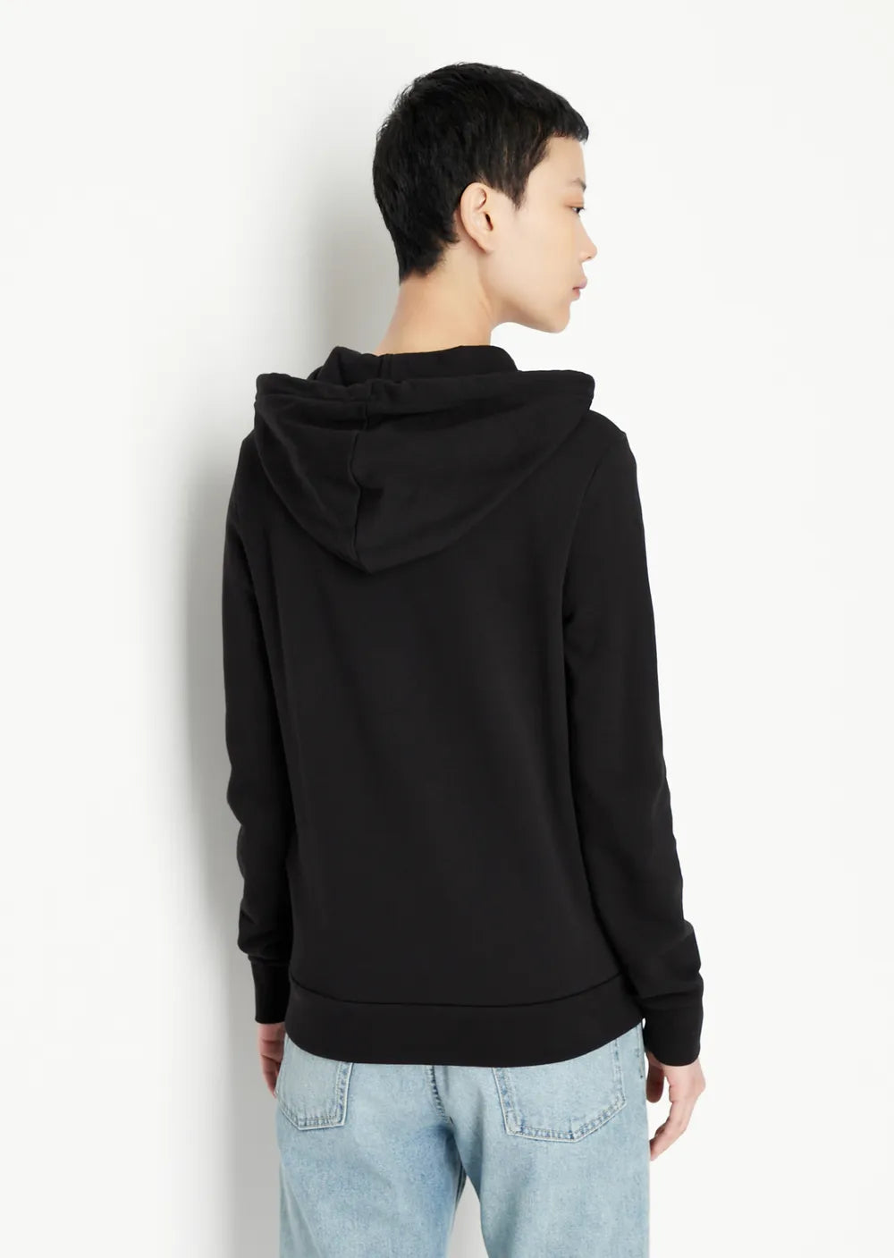Armani Exchange Icon logo zip up hooded sweatshirt
