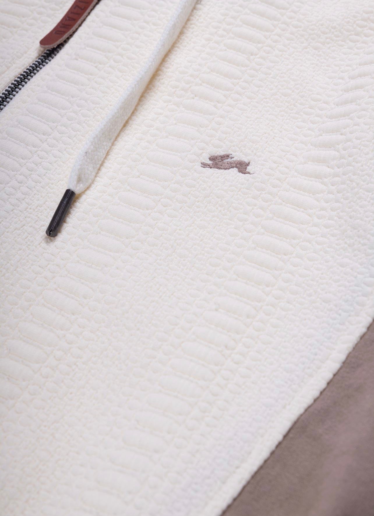 ATIZIANO COLIN CREME  FLEECE CREW LONG Sleeve Knit (13ATC4016)