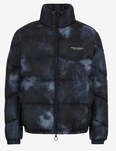 最終セール！　ARMANI EXCHANGE ブルー ダウンジャケット ARMANI EXCHANGE DOUBLE FACED PUFFER JACKET (NAVY/BLUE)