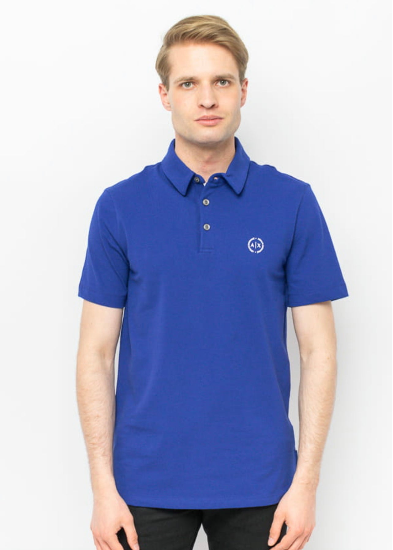 Armani Exchange Polo Blue Shirt