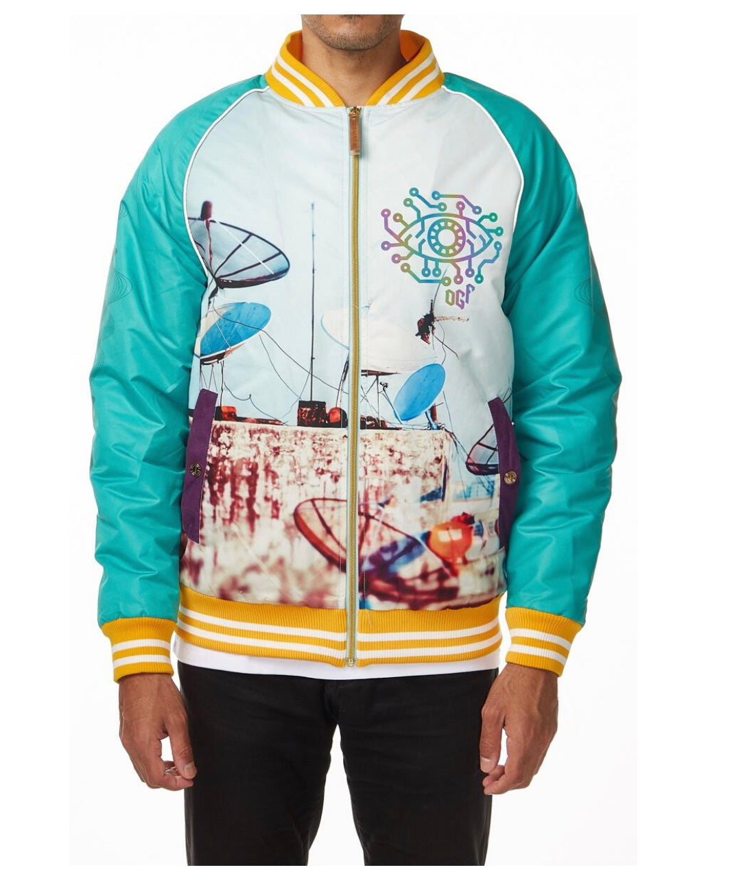 ORIGINAL FABLES WATCH ME SATIN JACKET (JK294-SW) SKY WHITE